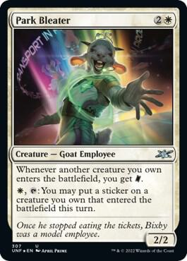 Park Bleater Galaxy Foil 307 (Unfinity)  - Foil | Good Games Adelaide SA