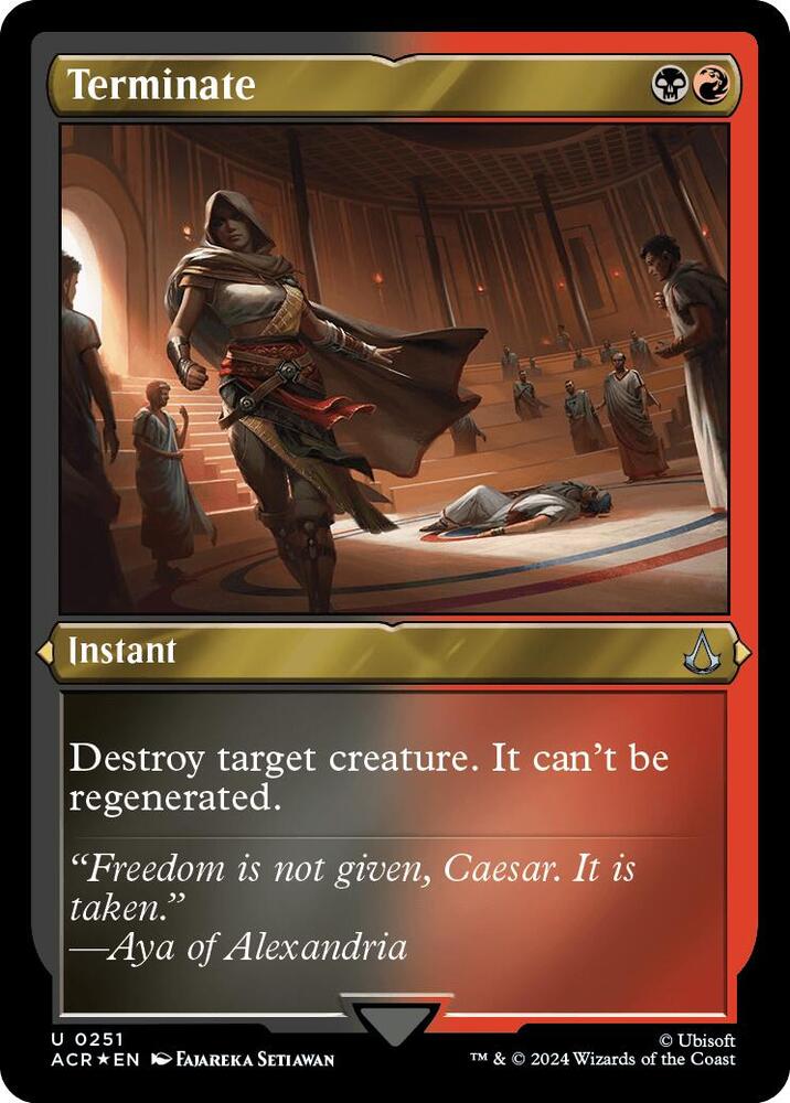Terminate 251 (Universes Beyond: Assassin's Creed)  - Foil | Good Games Adelaide SA