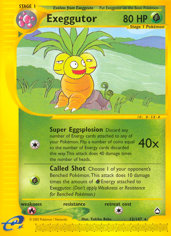 Exeggutor (12/147) [Aquapolis] | Good Games Adelaide SA