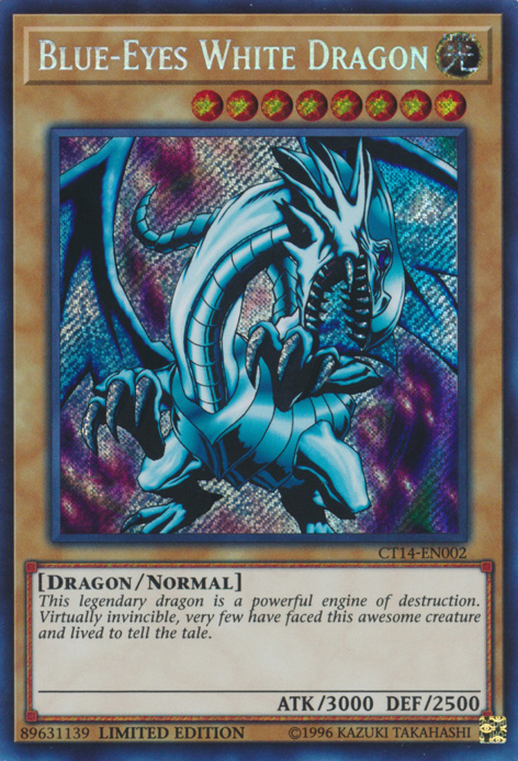 Blue-Eyes White Dragon [CT14-EN002] Secret Rare | Good Games Adelaide SA
