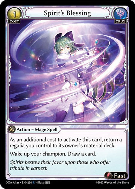 Spirit's Blessing (256) [Dawn of Ashes: Alter Edition] | Good Games Adelaide SA
