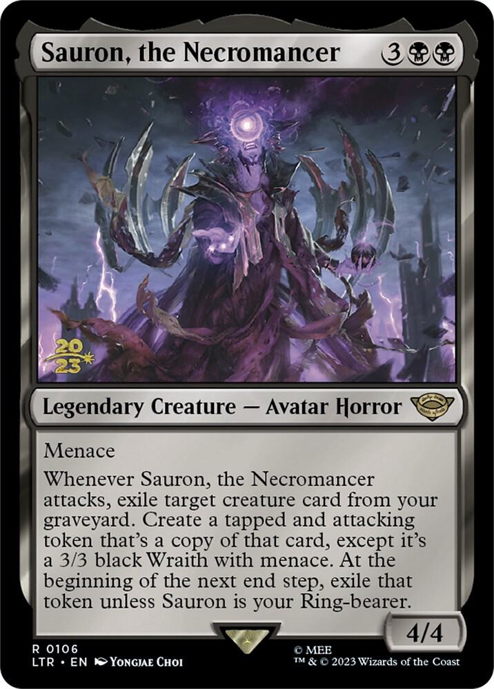 Sauron the Necromancer 106 (Prerelease Cards)  - Foil | Good Games Adelaide SA