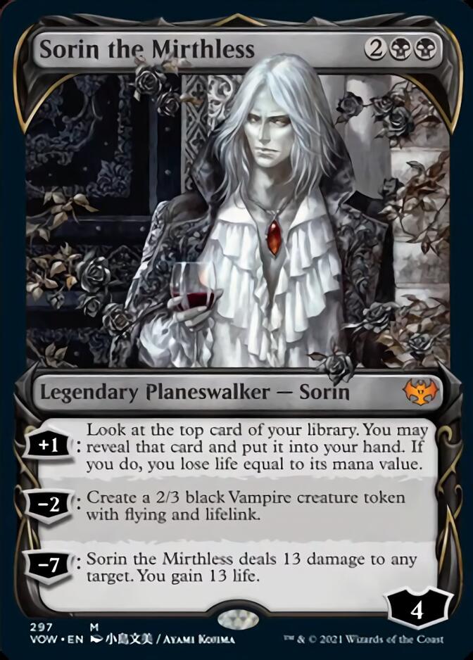 Sorin the Mirthless (Showcase Fang Frame) [Innistrad: Crimson Vow] | Good Games Adelaide SA