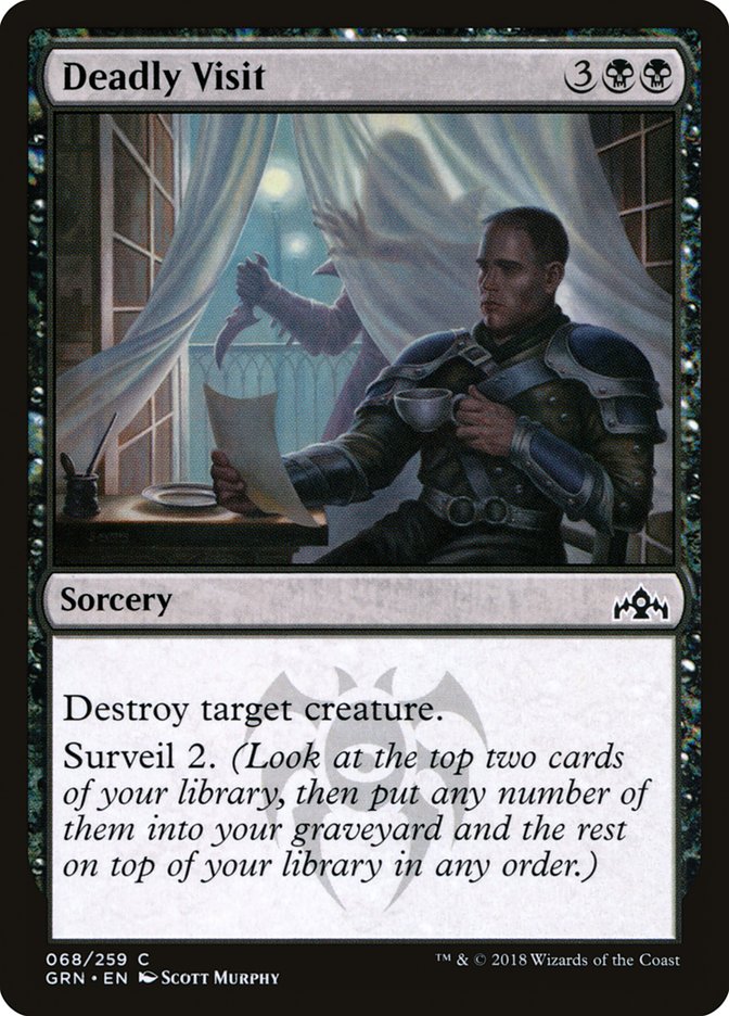 Deadly Visit 68 (Guilds of Ravnica)  - Foil | Good Games Adelaide SA