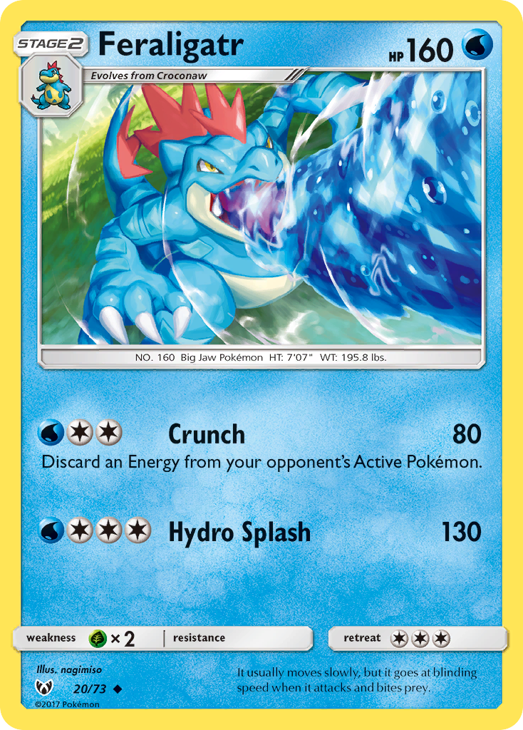 Feraligatr (20/73) [Sun & Moon: Shining Legends] | Good Games Adelaide SA