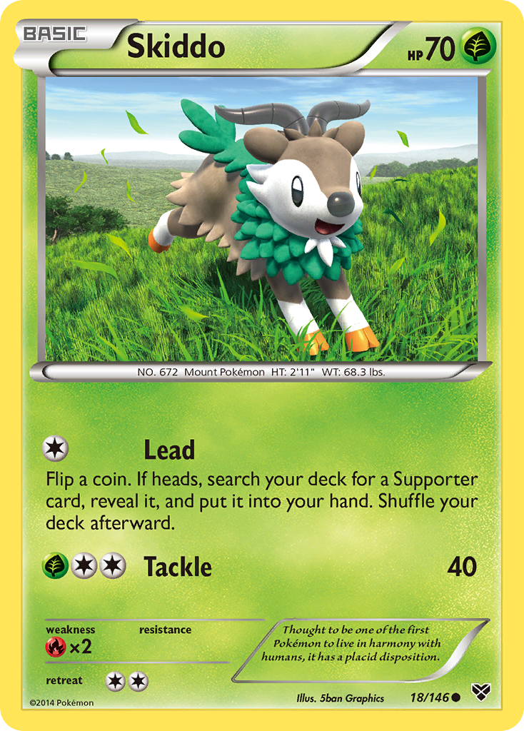 Skiddo (18/146) [XY: Base Set] | Good Games Adelaide SA