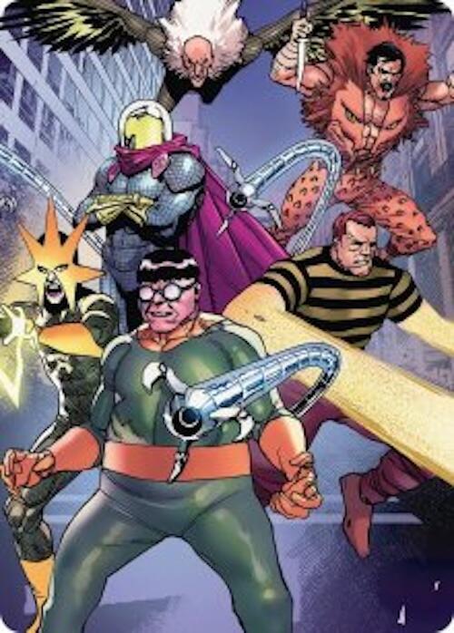 Behold the Sinister Six Art Card 45 54 45 (Art Series: Marvel's Spider-Man)  | Good Games Adelaide SA
