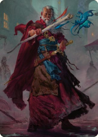 Elminster Art Card (64) [Commander Legends: Battle for Baldur's Gate Art Series] | Good Games Adelaide SA