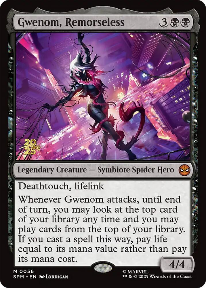 Gwenom Remorseless 56 (Prerelease Cards)  - Foil | Good Games Adelaide SA