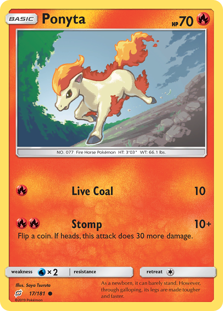 Ponyta (17/181) [Sun & Moon: Team Up] | Good Games Adelaide SA