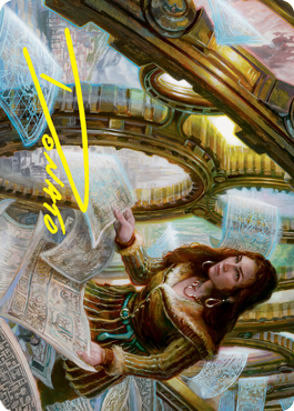 Cartographer's Survey Art Card (Gold-Stamped Signature) [Innistrad: Crimson Vow Art Series] | Good Games Adelaide SA