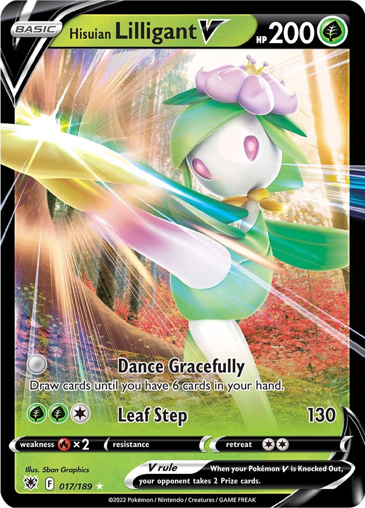 Hisuian Lilligant V (017/189) [Sword & Shield: Astral Radiance] | Good Games Adelaide SA