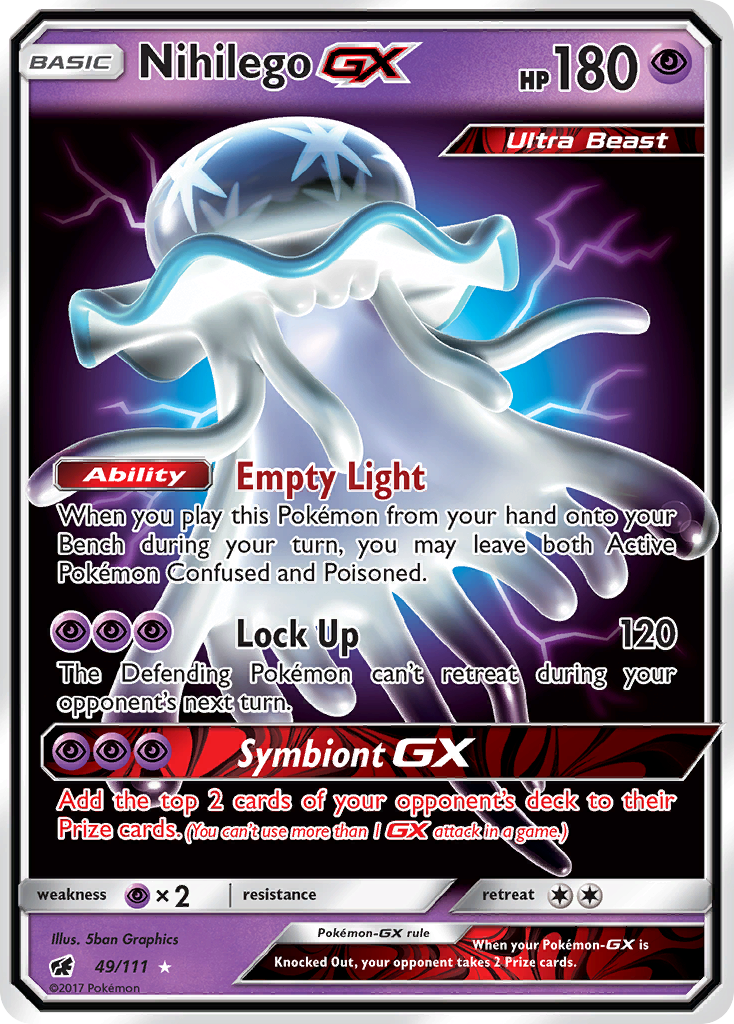 Nihilego GX (49/111) [Sun & Moon: Crimson Invasion] | Good Games Adelaide SA