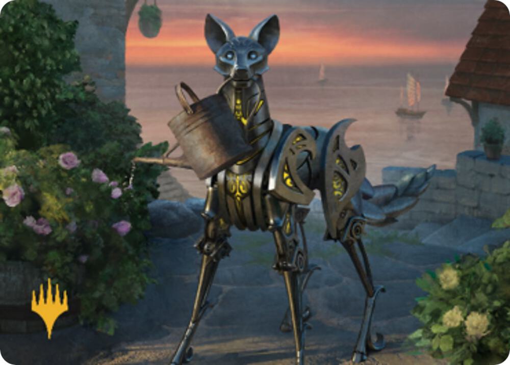 Clockwork Fox Art Card Gold Stamped 43 (Art Series: Commander Legends: Battle for Baldur's Gate)  | Good Games Adelaide SA
