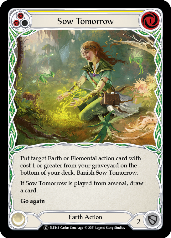 Sow Tomorrow (Yellow) [U-ELE141] Unlimited Rainbow Foil | Good Games Adelaide SA