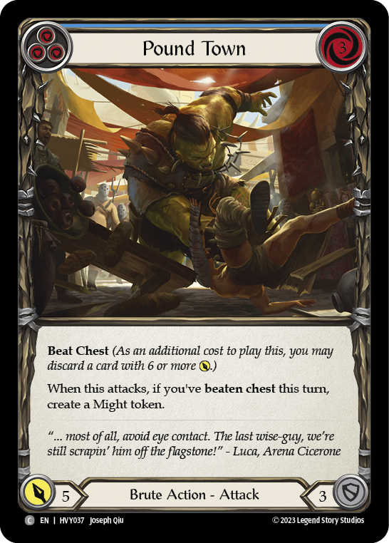 Pound Town (Blue) [HVY037] (Heavy Hitters)  Rainbow Foil | Good Games Adelaide SA