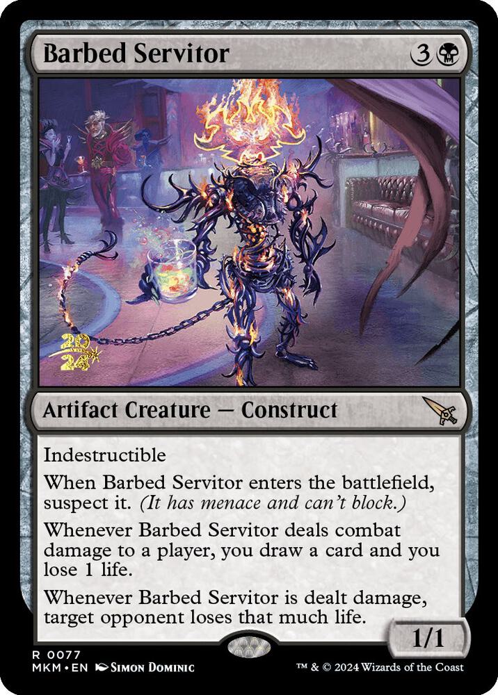 Barbed Servitor 77 (Prerelease Cards)  - Foil | Good Games Adelaide SA
