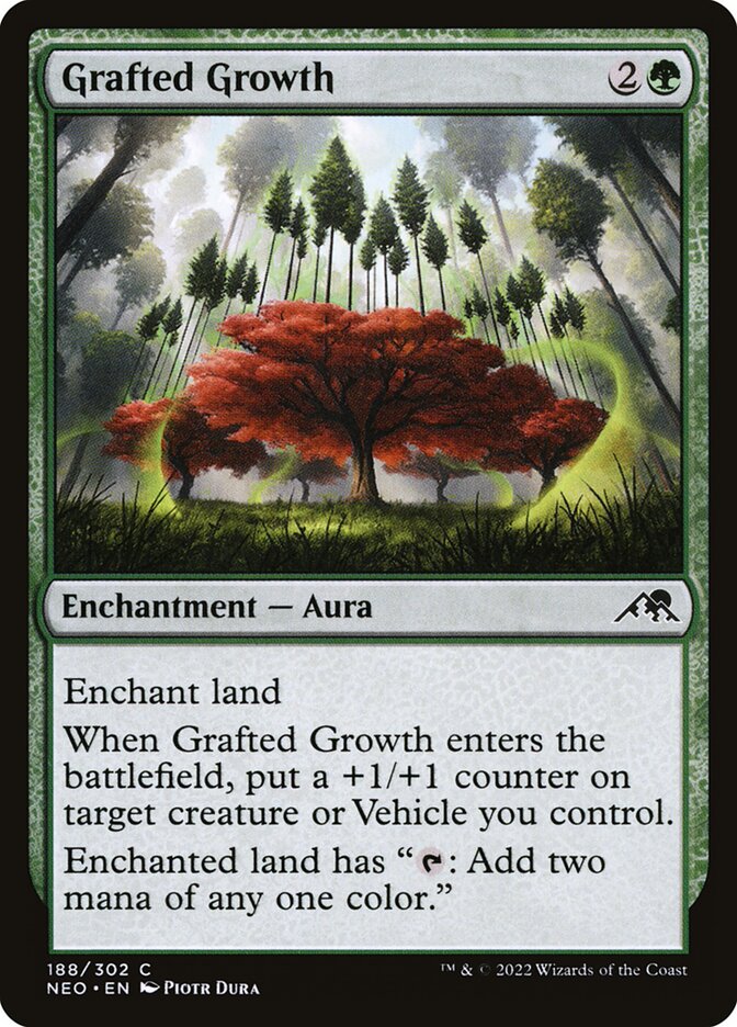 Grafted Growth 188 (Kamigawa: Neon Dynasty)  - Foil | Good Games Adelaide SA