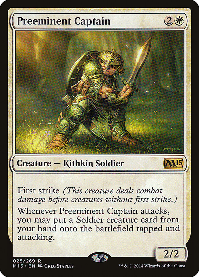 Preeminent Captain 25 (Magic 2015 (M15))  - Foil | Good Games Adelaide SA