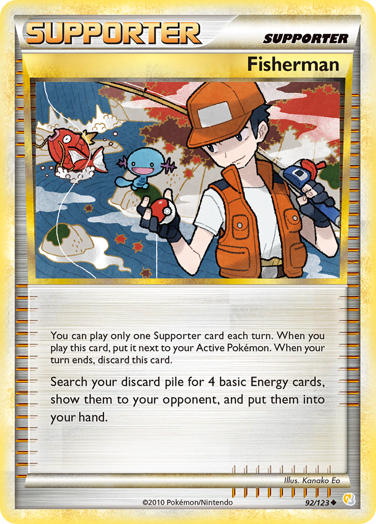 Fisherman (92/123) [HeartGold & SoulSilver: Base Set] | Good Games Adelaide SA