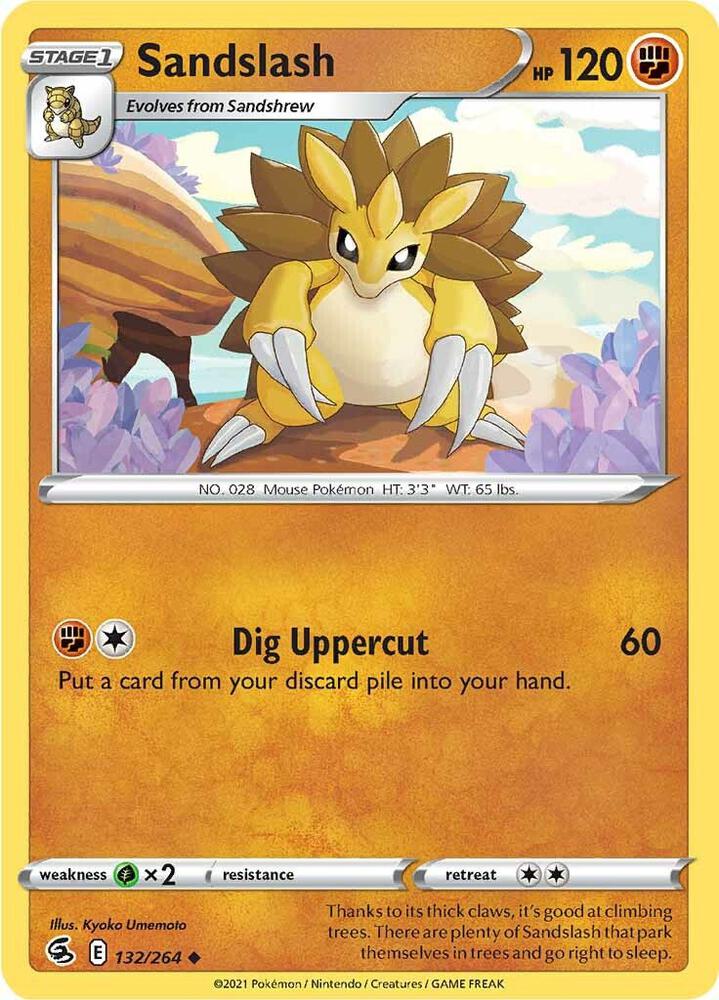 Sandslash 132/264 (SWSH08: Fusion Strike)  | Good Games Adelaide SA