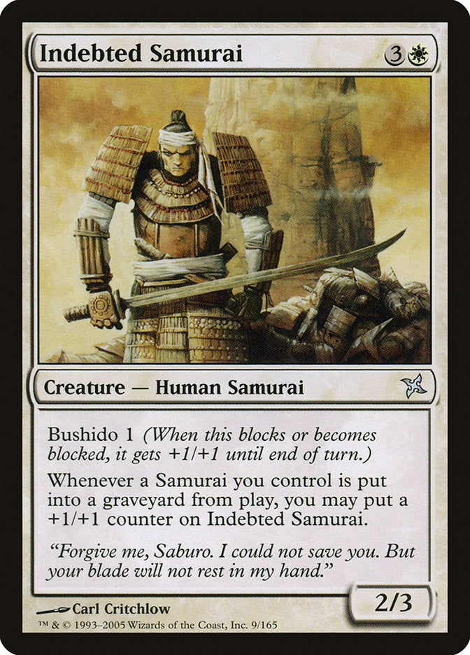 Indebted Samurai 9 (Betrayers of Kamigawa)  - Foil | Good Games Adelaide SA