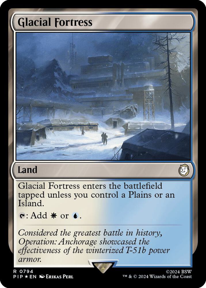Glacial Fortress Surge Foil 794 (Universes Beyond: Fallout)  - Foil | Good Games Adelaide SA