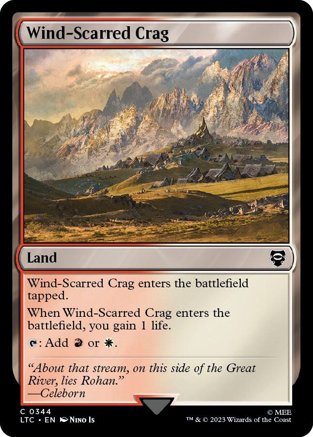 Wind-Scarred Crag 344 (Commander: The Lord of the Rings: Tales of Middle-earth)  | Good Games Adelaide SA