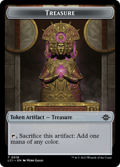 Treasure (0018) // Dinosaur (0001) Double-Sided Token [The Lost Caverns of Ixalan Tokens] | Good Games Adelaide SA