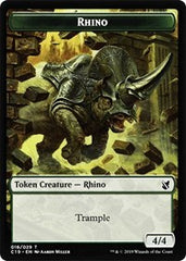 Rhino // Egg Double-sided Token [Commander 2019 Tokens] | Good Games Adelaide SA
