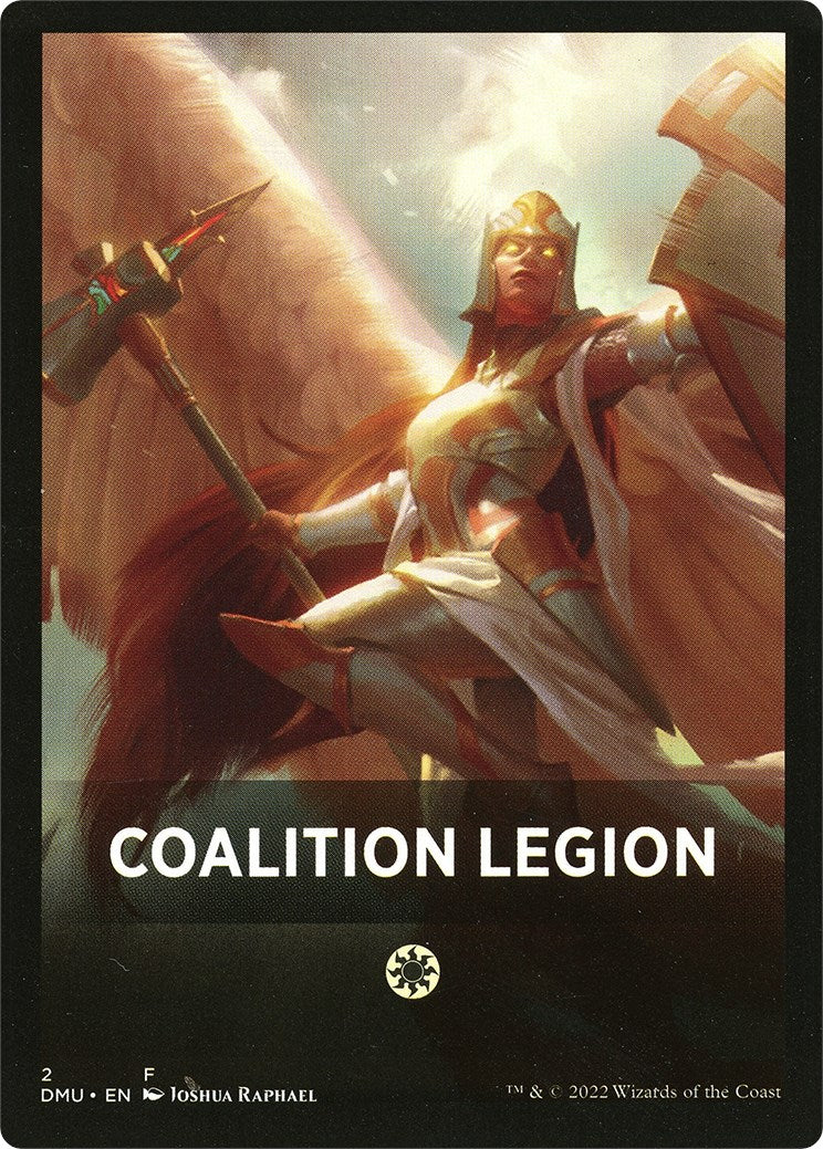 Coalition Legion Theme Card [Dominaria United Tokens] | Good Games Adelaide SA