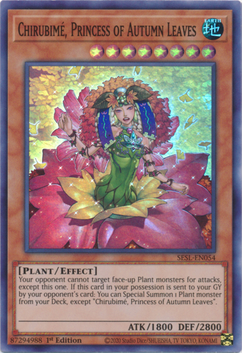 Chirubime, Princess of Autumn Leaves [SESL-EN054] Super Rare | Good Games Adelaide SA