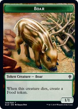 Boar // Food 9 // 17 (Throne of Eldraine)  - Foil | Good Games Adelaide SA