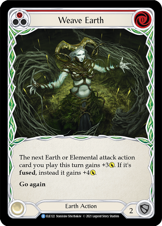 Weave Earth (Red) [ELE122] (Tales of Aria)  1st Edition Normal | Good Games Adelaide SA