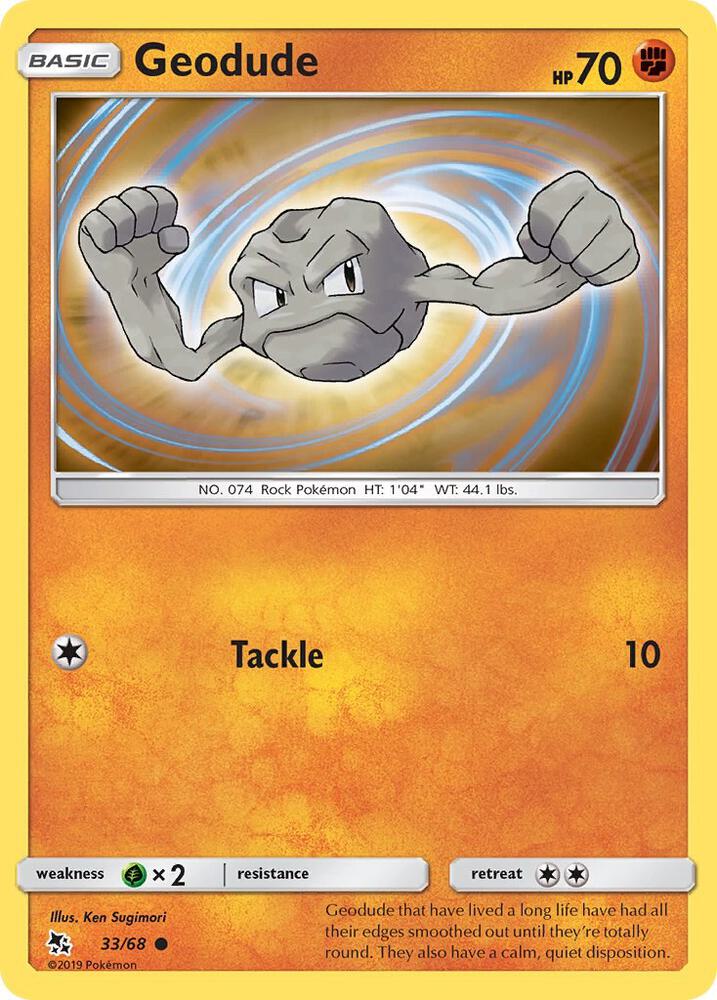 Geodude 33/68 (Hidden Fates)  | Good Games Adelaide SA
