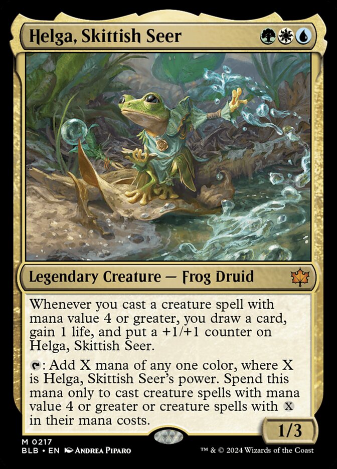 Helga Skittish Seer 217 (Bloomburrow)  | Good Games Adelaide SA