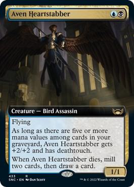 Aven Heartstabber Extended Art 433 (Streets of New Capenna)  | Good Games Adelaide SA