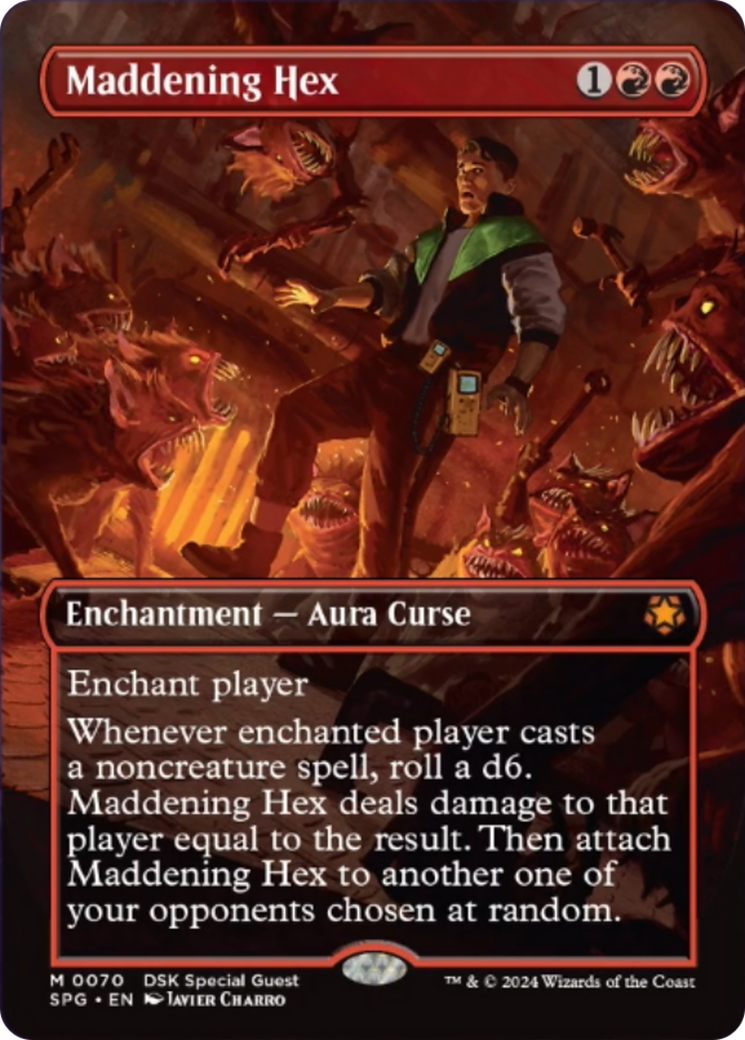 Maddening Hex (Borderless) [Duskmourn: House of Horror Special Guests] | Good Games Adelaide SA