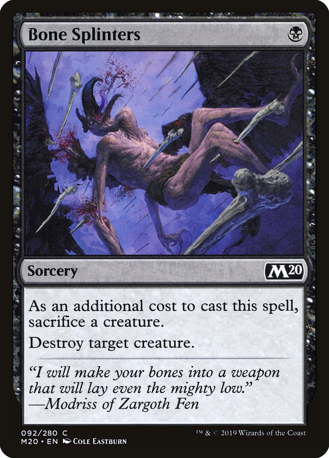 Bone Splinters [Core Set 2020] | Good Games Adelaide SA
