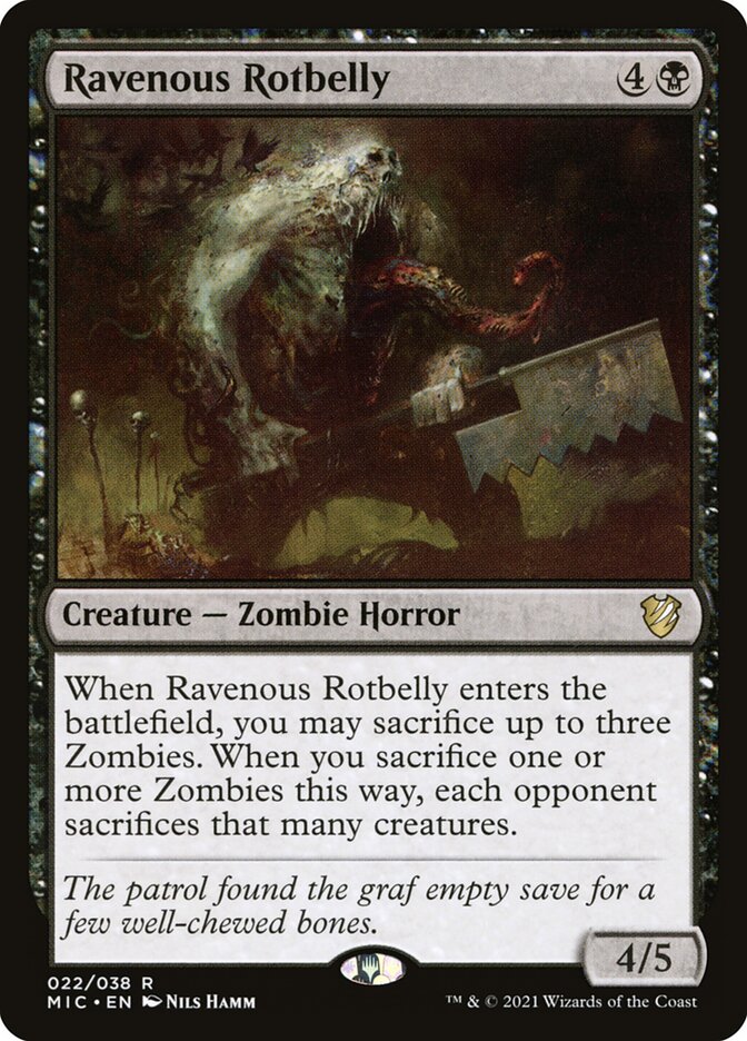 Ravenous Rotbelly 22 (Commander: Innistrad: Midnight Hunt)  | Good Games Adelaide SA