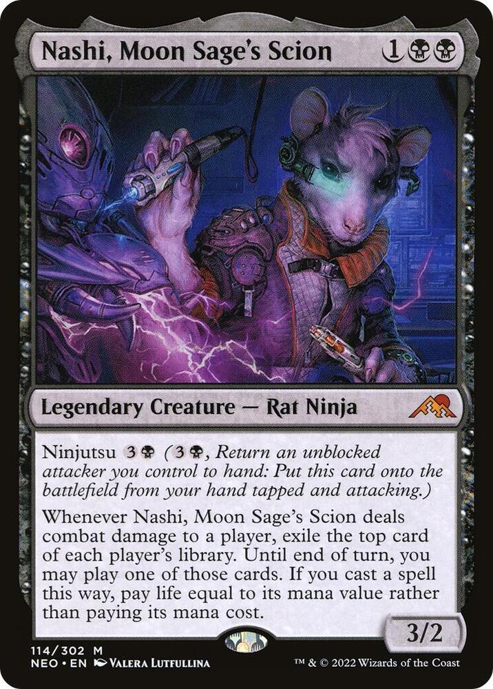 Nashi, Moon Sage's Scion 114 (Kamigawa: Neon Dynasty)  - Foil | Good Games Adelaide SA