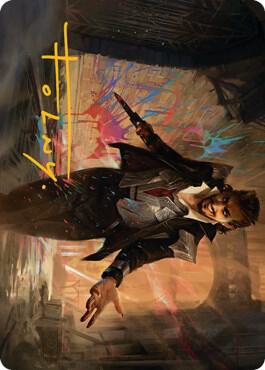 Anhelo the Painter Art Card Gold Stamped Signature 38 (Art Series: Streets of New Capenna)  | Good Games Adelaide SA