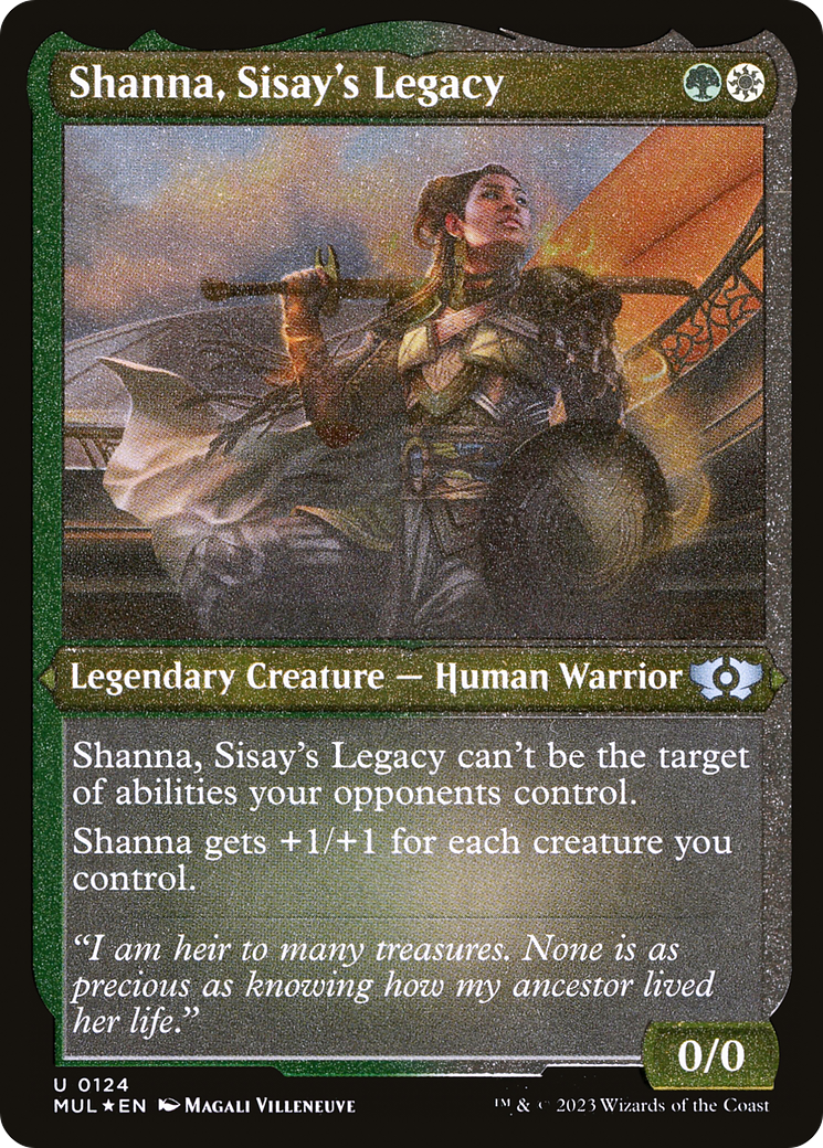 Shanna, Sisay's Legacy (Foil Etched) [Multiverse Legends] | Good Games Adelaide SA