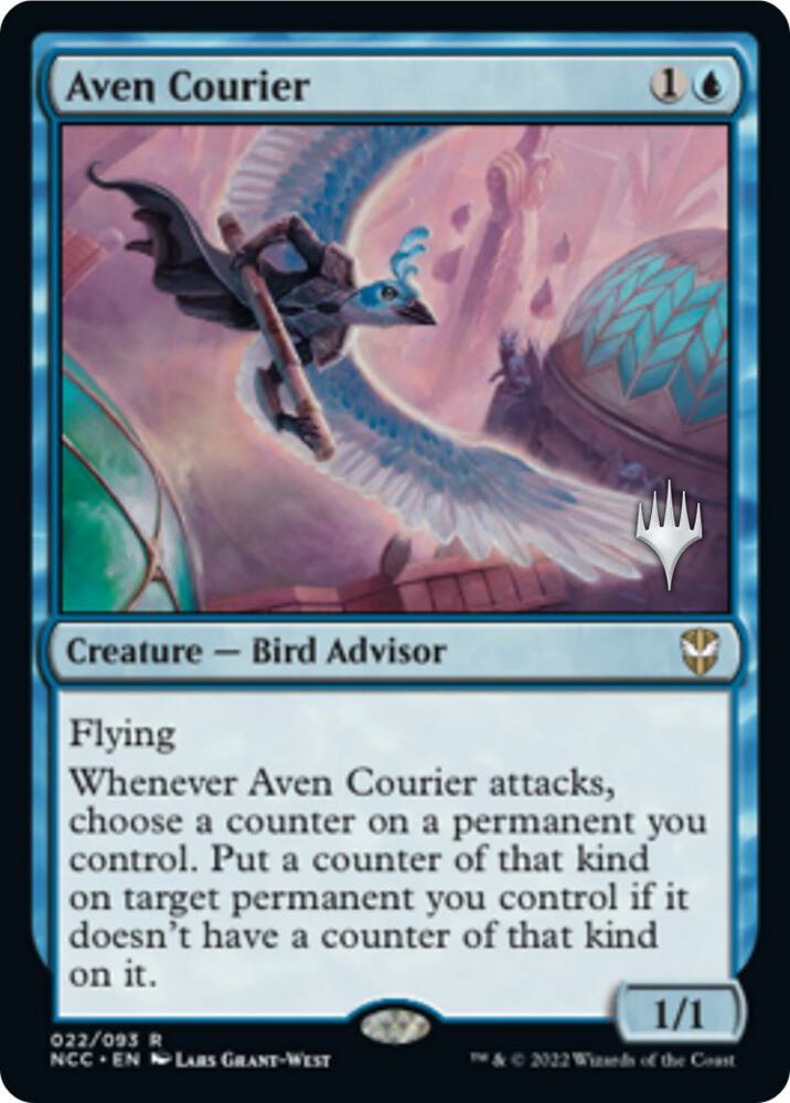 Aven Courier 22 (Promo Pack: Streets of New Capenna)  - Foil | Good Games Adelaide SA