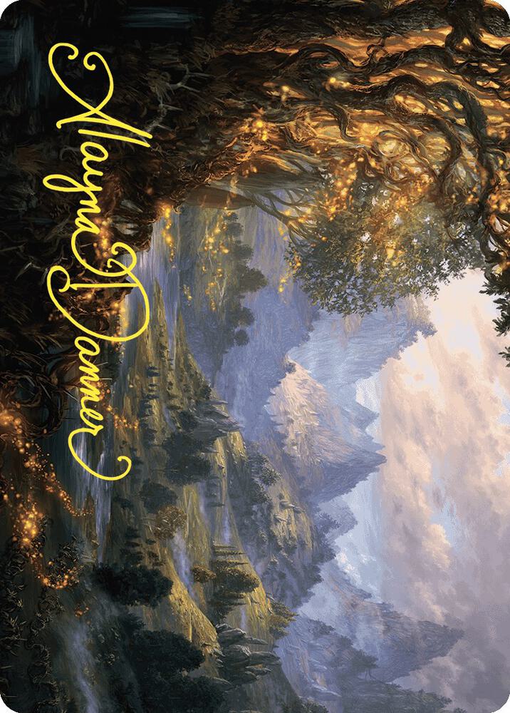 Evolving Wilds Art Card Gold Stamped Signature 47 (Art Series: Wilds of Eldraine)  | Good Games Adelaide SA