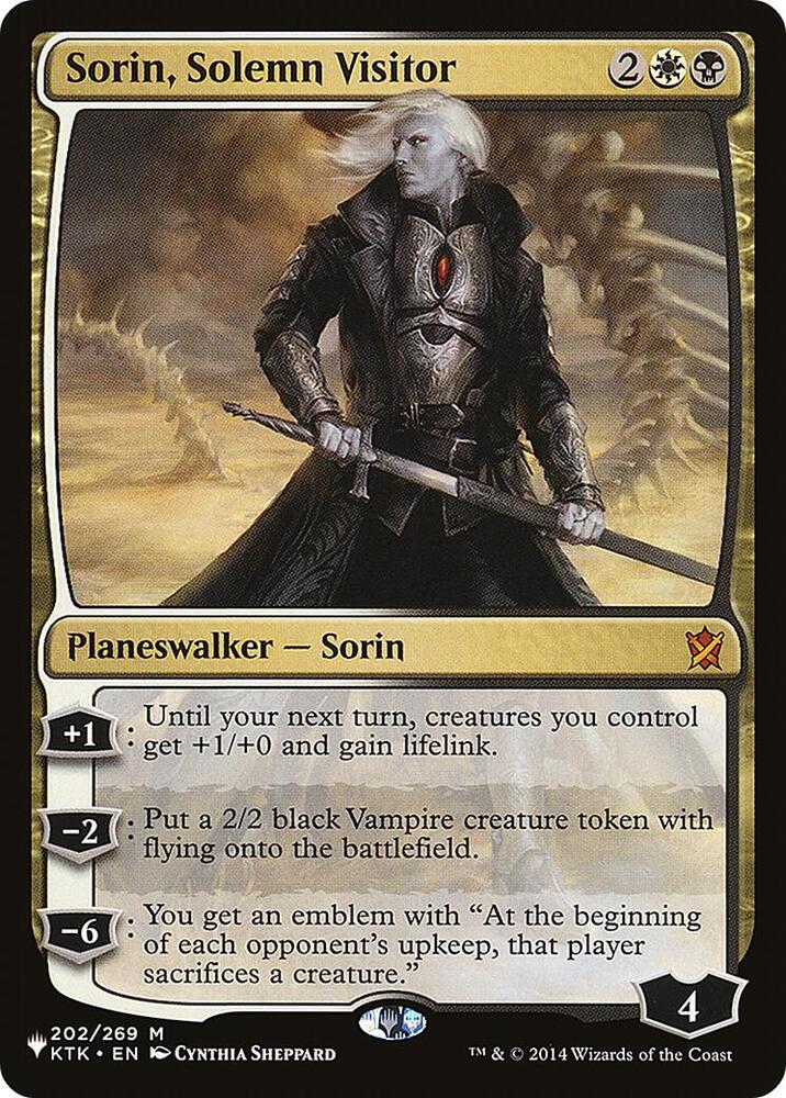 Sorin Solemn Visitor 202/269 (The List Reprints)  | Good Games Adelaide SA