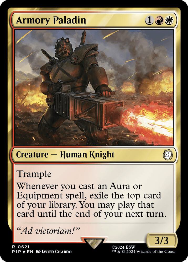 Armory Paladin Surge Foil 621 (Universes Beyond: Fallout)  - Foil | Good Games Adelaide SA