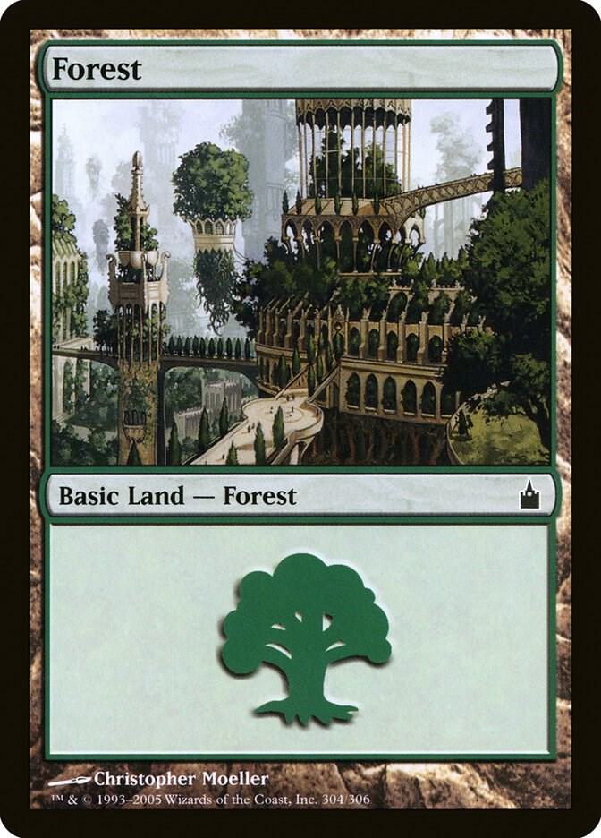 Forest 304 (Ravnica: City of Guilds)  - Foil | Good Games Adelaide SA