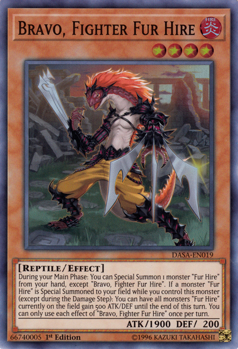 Bravo, Fighter Fur Hire [DASA-EN019] Super Rare | Good Games Adelaide SA