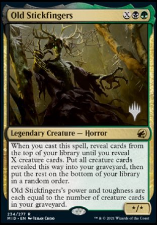 Old Stickfingers (Promo Pack) [Innistrad: Midnight Hunt Promos] | Good Games Adelaide SA